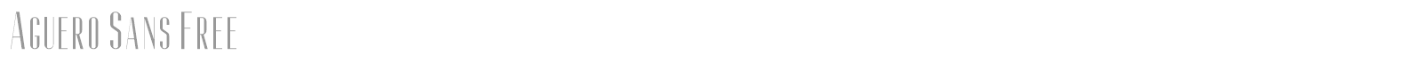 Aguero Sans font preview